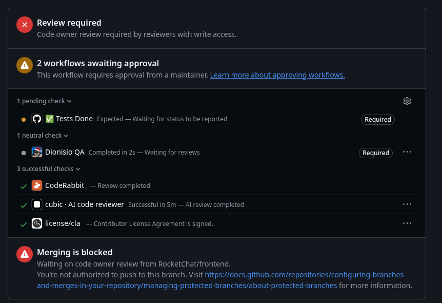 Aryan_Nakade's tweet photo. 🚀 Submitted my first PR to @RocketChat!
Replaced a legacy Modal with GenericModal in the Omnichannel frontend, addressed review feedback, and learned a lot from the process.

Now waiting for maintainer review. 💙

#opensource #TypeScript #JavaScript https://t.co/Kdv5akh5Jm