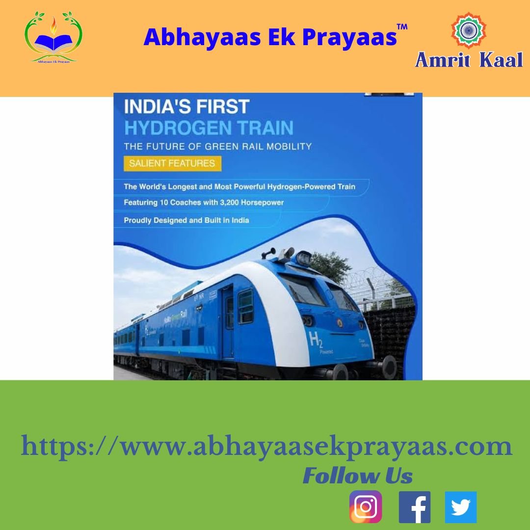 ek_prayaas's tweet photo. 🚆 India’s first indigenous hydrogen train is here!  
Jind–Sonipat route, 10 coaches, 2,600 passengers, 75 kmph.  
Zero emissions, only water vapor. 1,200kW fuel cell power, no overhead wires needed.  
A green leap for #IndianRailways &amp; #NationalGreenHydrogenMission 🇮🇳💚 https://t.co/llWzkQ0MCI