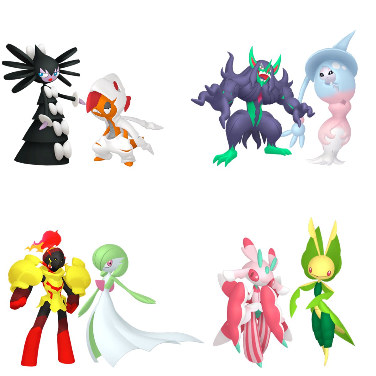 namoradoveneno's tweet photo. pokémon que eu acho que combinariam como um casal https://t.co/Q3DtHMJYL4