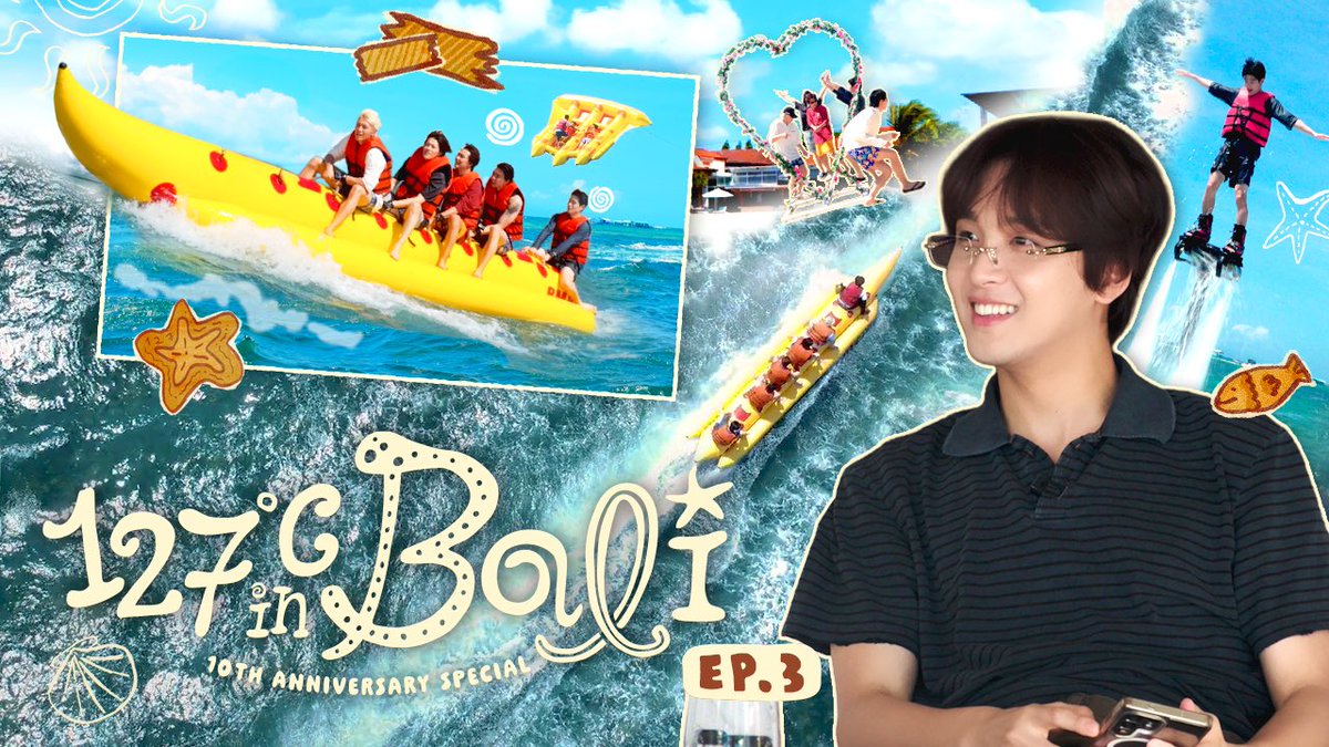 NCTsmtown_127's tweet photo. 🌊우리칠 신나는 물놀이 한 판〰️🚤🤿✨ | 10th Anniversary Special | 127°C in Bali🏝️🌺 𝗘𝗣.𝟯

https://t.co/8xo3Fu3sYB 

EVERYTHING, ALL AT ONCE, NEO
https://t.co/vkFUnwHeM8

#NCT127 #127inBali
#NCT_10TH_ANNIVERSARY https://t.co/vhZBwwA7dH