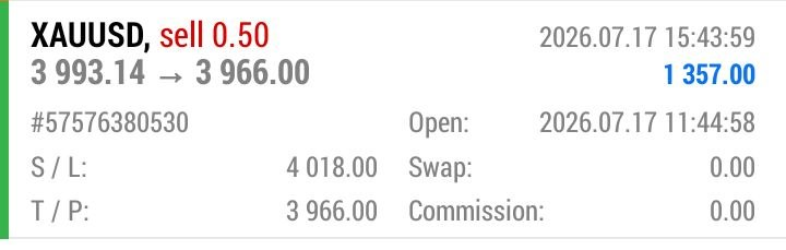 NoahTrader_'s tweet photo. TP (Kâr Al) seviyesi görüldü!

Bir XAUUSD işlemi daha kârla kapandı. Sürece güvenin, riske saygı gösterin ve bırakın piyasa işini yapsın.

Hâlâ bizimle olanlar kimler?

👉https://t.co/anKASnufDL

#XAUUSD #AltınTicareti #Forex #altın https://t.co/WexwacW3pg