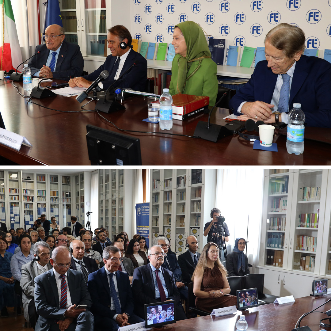 Rajavi_Iran_E's tweet photo. 🔴 The question is: Why is the regime facing such deep divisions, and why is it unable to contain them?

The first factor is that Iranian society is ready to start its uprisings again.
The second factor is that the supreme leader's hegemony is now in danger.
Regarding the first factor, we must look at its basis, which is the deep conflict between the ruling regime and the Iranian people.
This conflict is the result of a sea of blood spilt from the body of the nation.

Furthermore, over the past forty-eight years, the outcome of massive mismanagement and destruction has built up. Not a single political or economic demand from the different sectors of society has been answered. The fundamental rights and freedoms of an entire nation have been completely crushed.