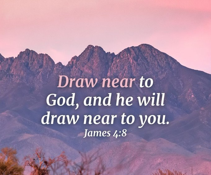 JesusSavesUs777's tweet photo. Draw near to God. https://t.co/hgz3JyHu3J