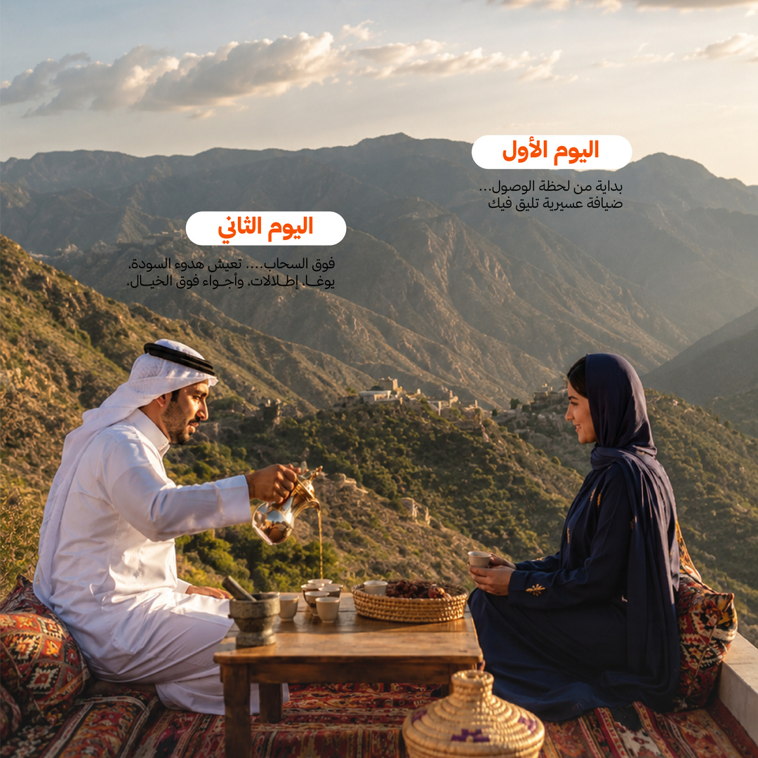 SeyahaNet's tweet photo. في بعض الرحلات... المكان نصف الحكاية، والرفقة هي النصف الآخر.✨
استمتع برحلة استشفائية جماعية في عسير، حيث يجتمع الهدوء، والطبيعة، والتجارب المشتركة في تجربة واحدة.🤍
 المقاعد محدودة.📌 https://t.co/Xd0oyGuCrz