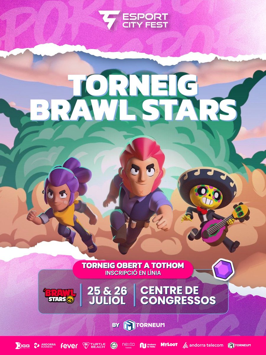 ecityfest's tweet photo. Tant si jugues per diversió com si ets un autèntic tryharder, vine a demostrar les teves habilitats a Brawl Stars! Crea el teu equip i participa al torneig en LAN 🌵👀

🎫 Reserva ràpid la teva entrada i inscriu-te per avançat al nostre web (enllaç a la bio)!

@torneum https://t.co/ezl2rCzQsG