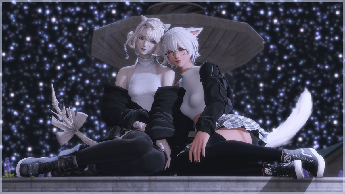 maxter0id's tweet photo. Night time goobers 🤍🖤

ft. @LumiryXIV

#gposers | #miqote | #au_ra https://t.co/kBXFz4aTrU