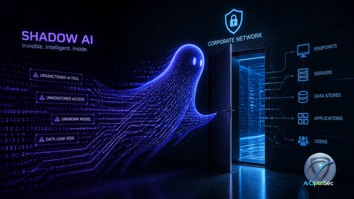 GopalMekala3's tweet photo. Welcome to AI OPENSEC. Shadow AI is a hidden risk. A Click Shouldn’t Lead to a Breach. Unmanaged AI agents are a danger; use AI OPENSEC Self Service SOC to identify and protect. ISO 27001:2022 certified security. #ShadowAI #CyberSecurity #SMB #AIOpenSec https://t.co/7ByViXv1ma