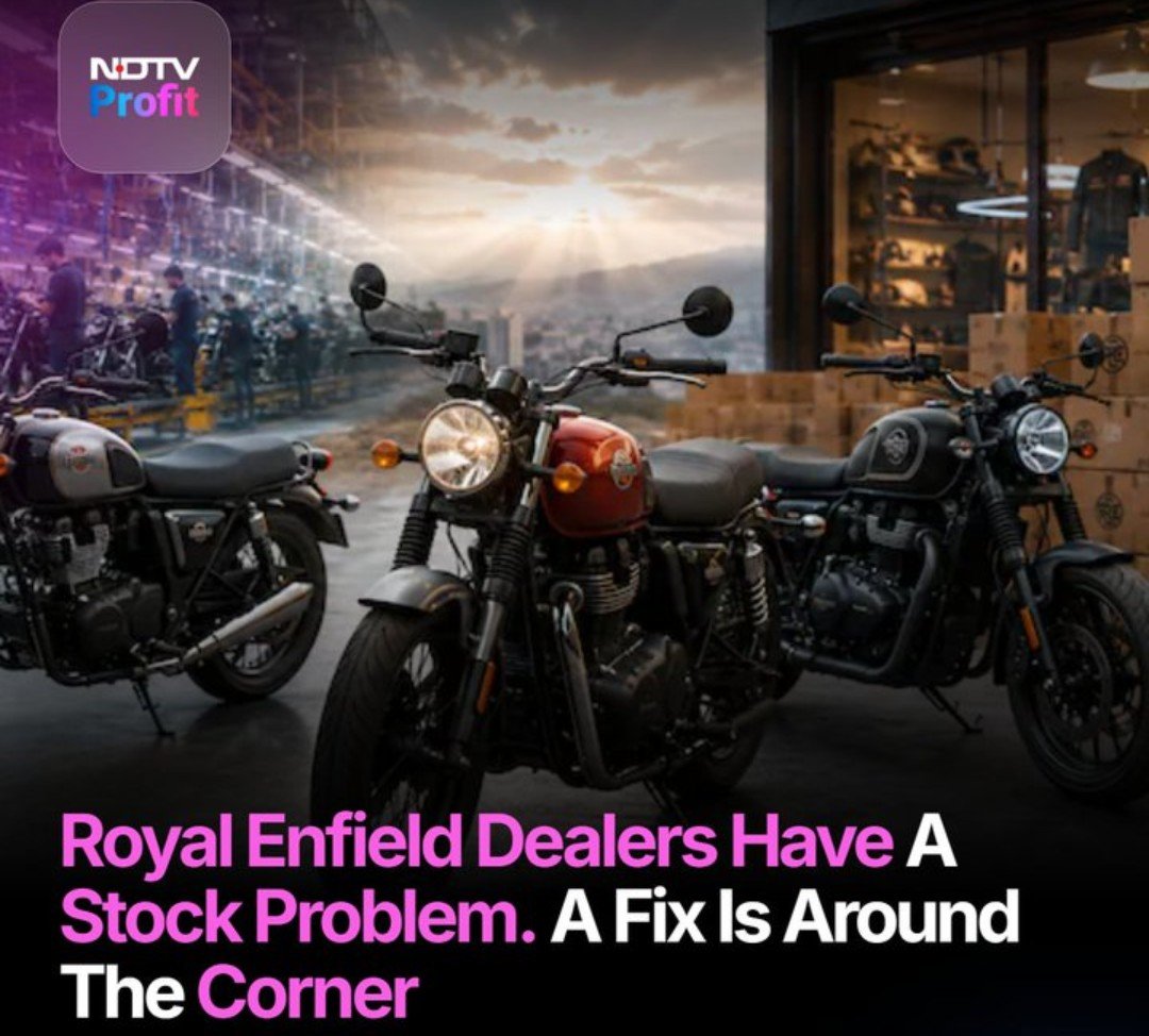 TejasEquities's tweet photo. 1/5 🧵 $EICHERMOT dealers have a massive stock problem! Record demand crushed inventory to 4-6 days. With Q1 FY27 production ramping up, a breakout is brewing. Let's dig in. 👇
#stockmarkets #EICHERMOT #stockmarketindia #FinTwit https://t.co/wMHgTD58kS