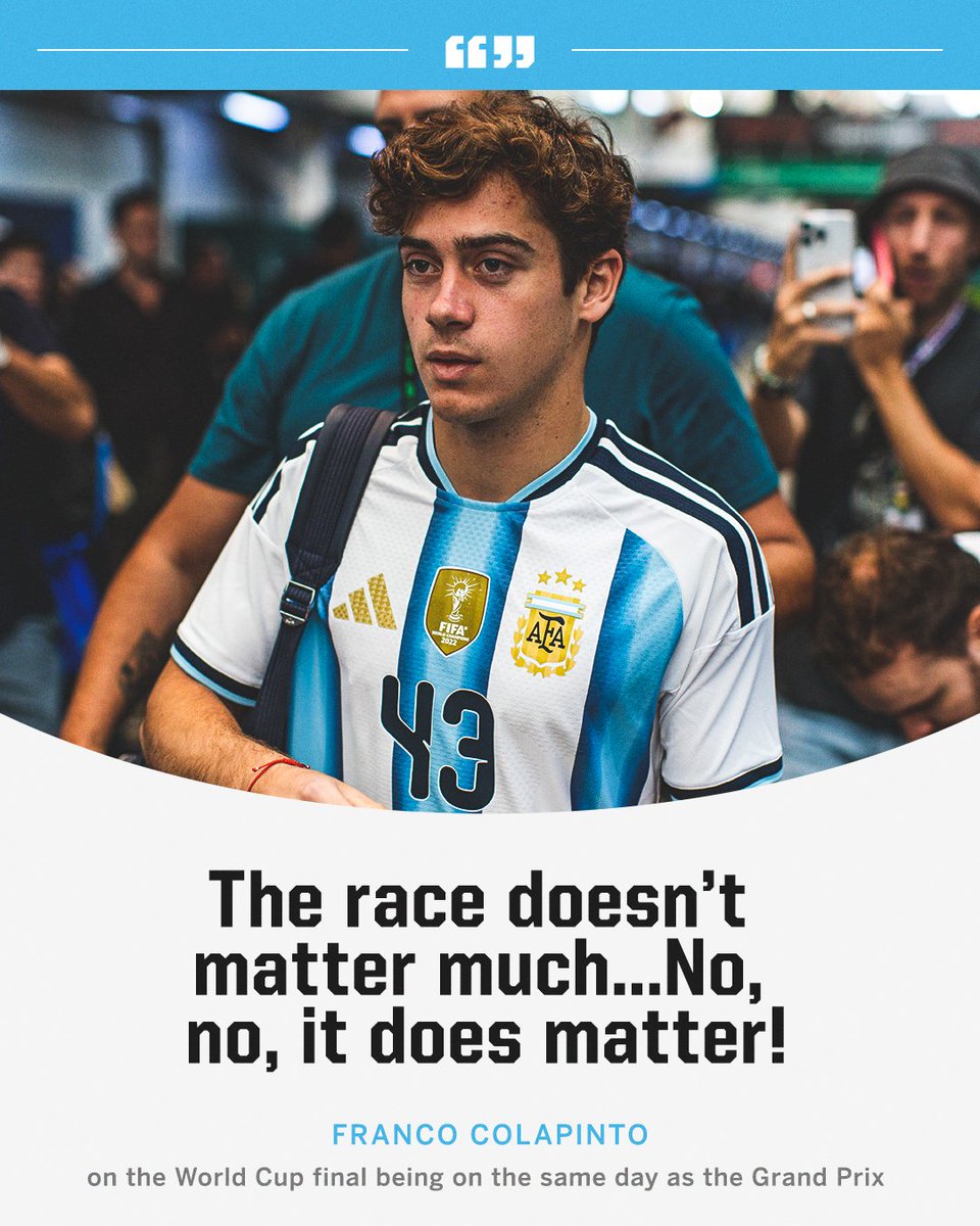 ESPNF1's tweet photo. Franco Colapinto and Fernando Alonso have other things on their mind on Sunday 😅🇦🇷🇪🇸 https://t.co/FiOS0jOWSW