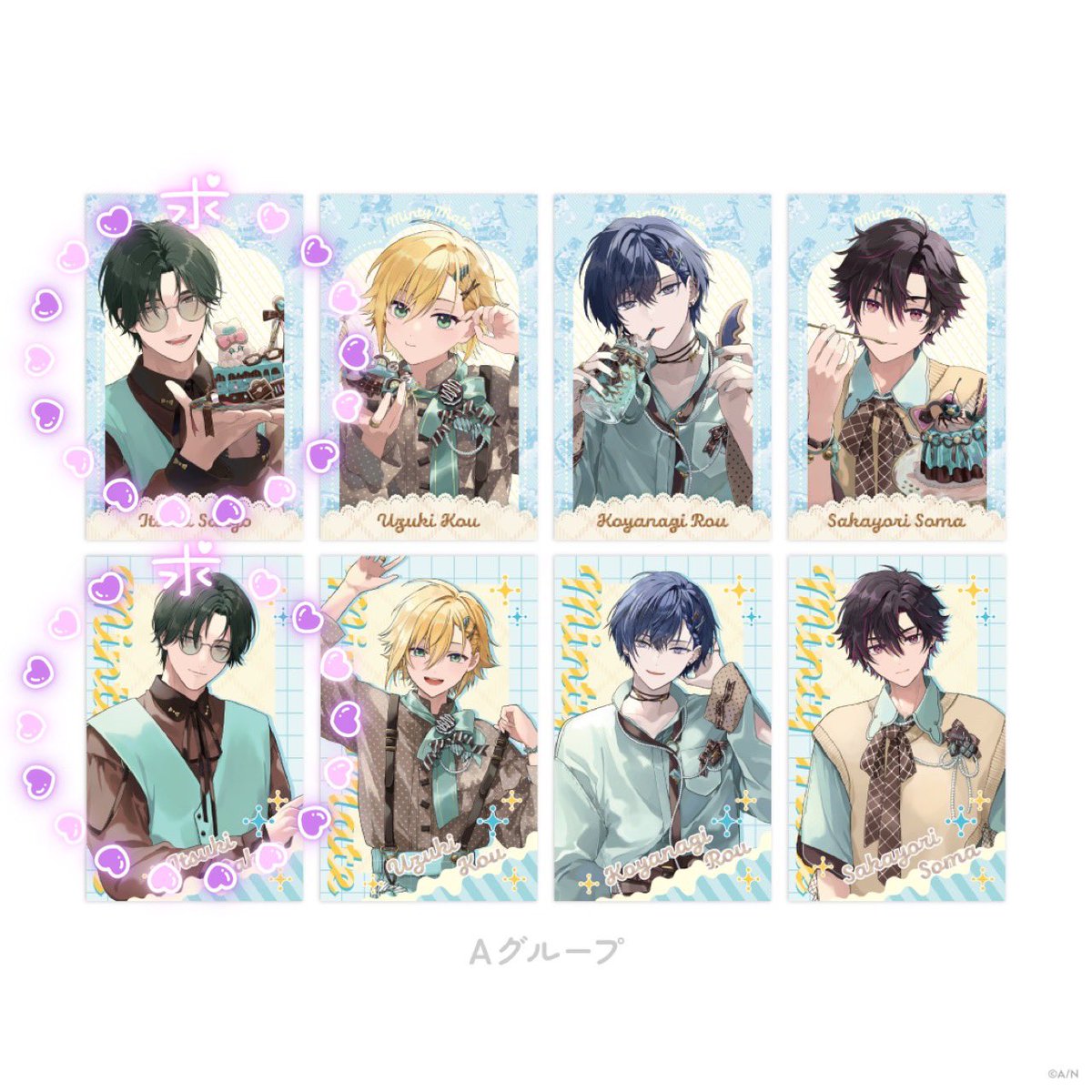 torihiiiva's tweet photo. 【交換】にじさんじ Minty Mate ランダムチェキ風カード

【譲】画像1枚目
【求】画像2枚目

郵送交換のみになります。
画像1の上段の方お求めの方は下段黄色の方と一緒に交換してくれる方優先です。
よろしくお願いします。 https://t.co/wQiUNEOBs2