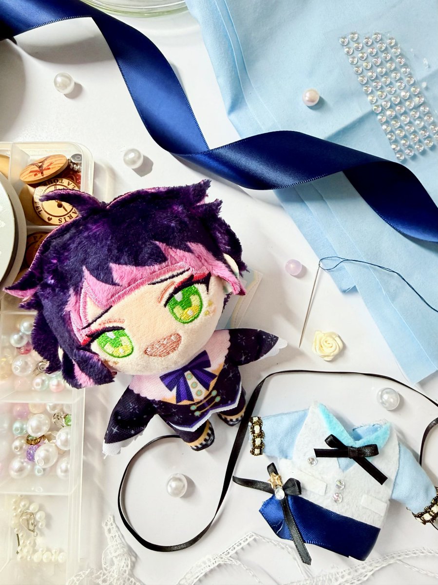 Dol333_'s tweet photo. アニカフェ衣装作ったよ🌟
#あくねこぬい撮り部
#aknkぬい撮り部 https://t.co/fRfIPk209K