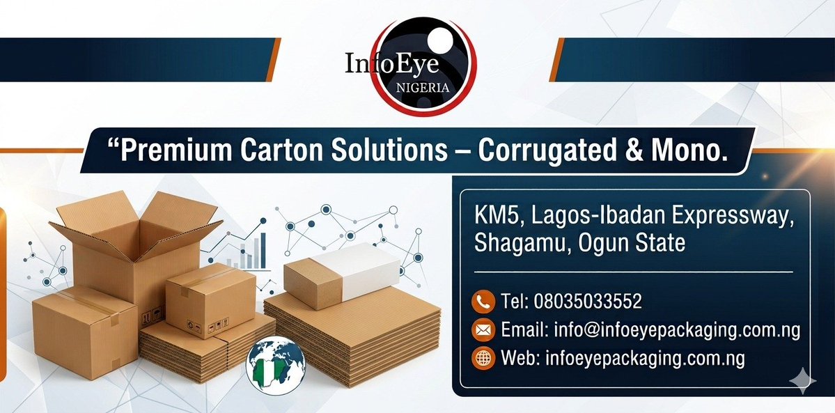 Infoeyenig's tweet photo. Place your order for your corrugated and mono cartons
Call: 0803 503 3552 https://t.co/EHTU8EDamf