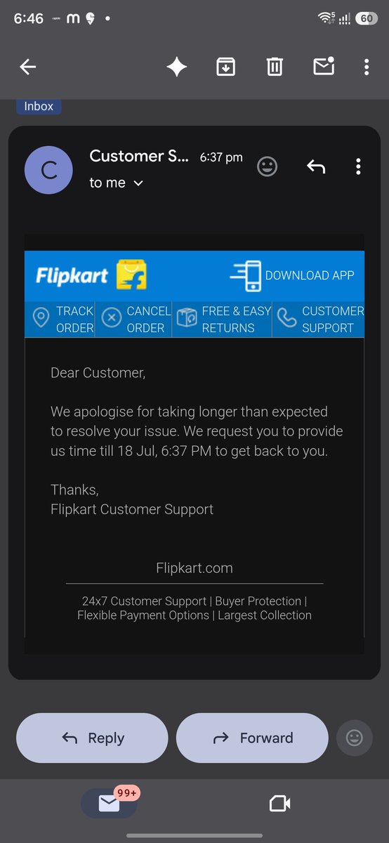 Chairanthchand's tweet photo. @shahazada17 @flipkartsupport @Flipkart @Walmart @jagograhakjago @consaff @_sachinbansal @_Kalyan_K I have the same issue received defective product and now I am wasting my time in following up with them for refund. https://t.co/ACI8schdS4