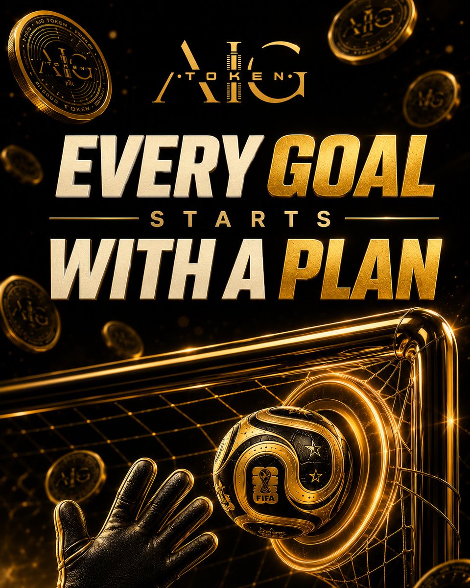 AigToken's tweet photo. ⚽ Every goal starts with a plan.
🪙 Every digital journey starts with a vision.
📈 Think strategically, move confidently, and keep building with AIG Token.
🏆 Plan it. Chase it. Achieve it
⚽ #EveryGoalStartsWithAPlan
🪙 #AIGToken
📈 #DigitalAssets
🚀 #CryptoInnovation https://t.co/VMPCgSJNsG