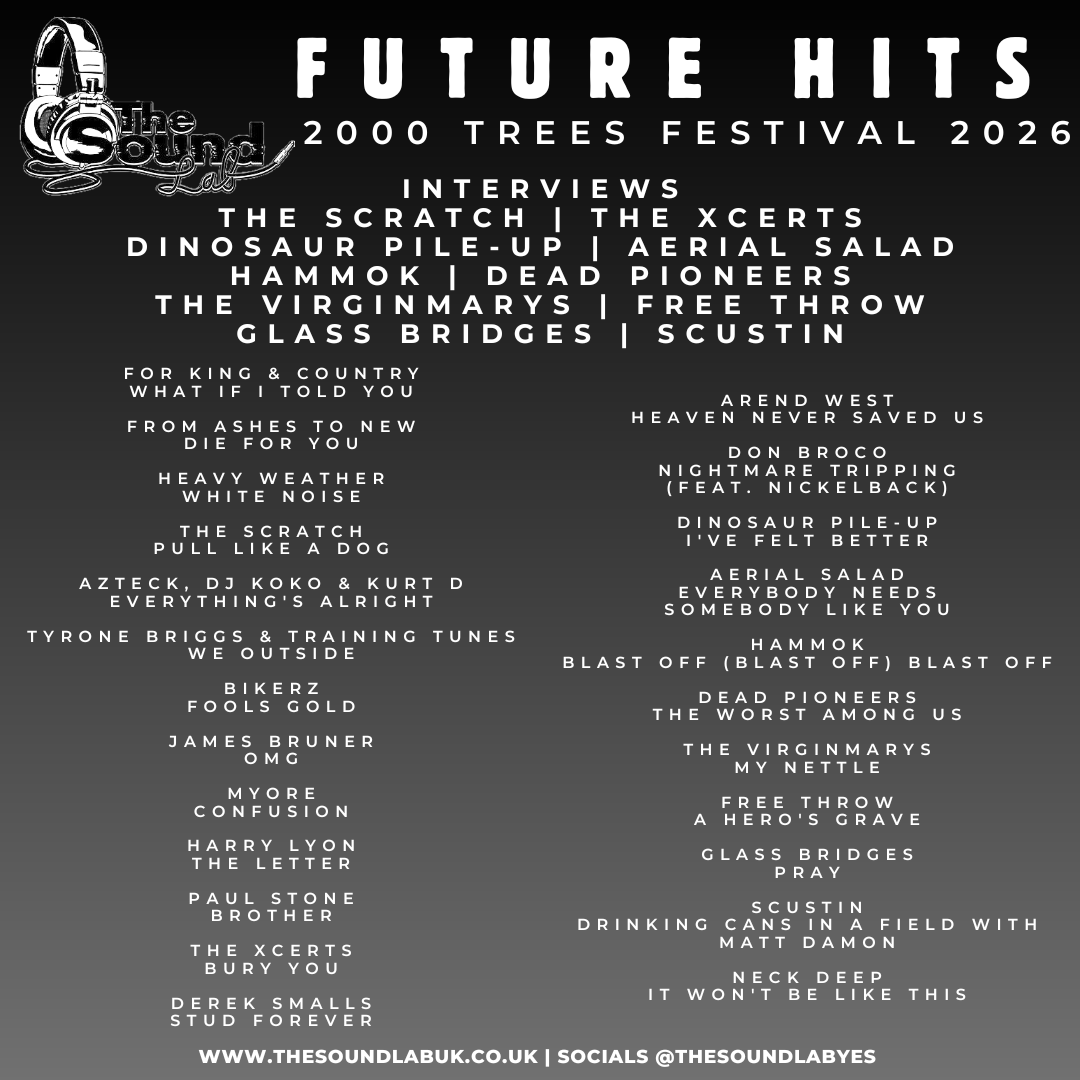 HT_Broadcast's tweet photo. Check out @TheSoundLabYES' Future Hits 2000trees special, featuring an interview with @thexcerts https://t.co/15DnpbUKZs https://t.co/yeF1XPXbSM