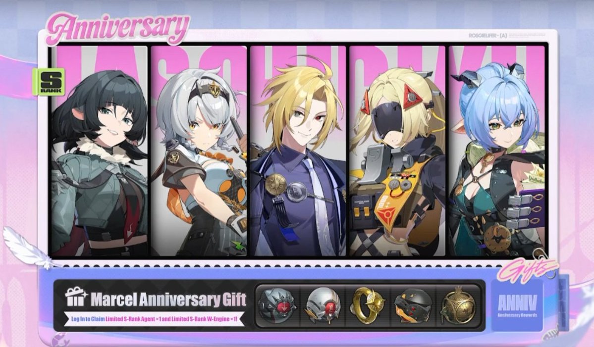 ZZZ Second anniversary rewards - 30 free pulls - free Lucy outfit