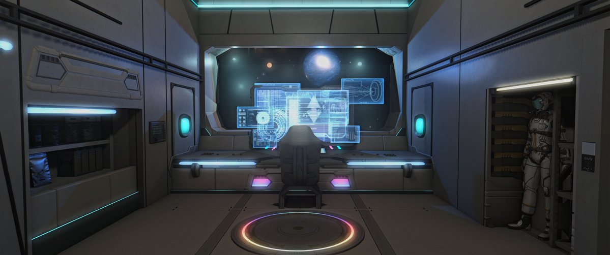 Ryndessa's tweet photo. [Apt] Supernova 🚀🪐
Built a spaceship cockpit and spent way too much gils... Mayday!

📍 Alpha - Mist Topmast, Ward 15, Room 26

Feel free to visit! ☺️

#FFXIV #FF14Housing #FFXIVHousing #FF14ハウジング https://t.co/cma6V56qrb