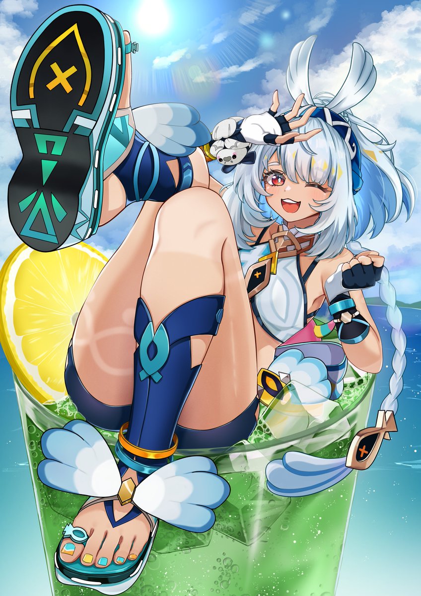Mochitu_devour's tweet photo. 夏だー！！海だー！！ムアラニだー！！
#原神カップイン企画 https://t.co/ADwh1pDpUl
