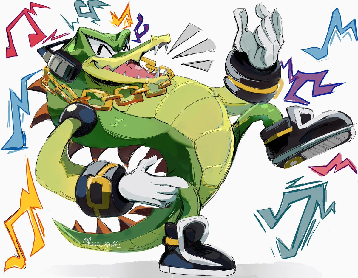 reezypuffz's tweet photo. Vector jamming 

More commission work from instagram 

#vectorthecrocodile 
#sonicthehedgehog https://t.co/YRsDlBY0yf
