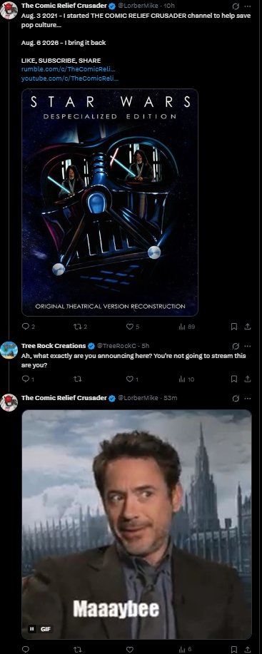 EdwardsonR31257's tweet photo. Comic Relief Crusader is calling out @Disney and @TeamYouTube in a very loud and dumb way. https://t.co/Rw2nhQcYWJ