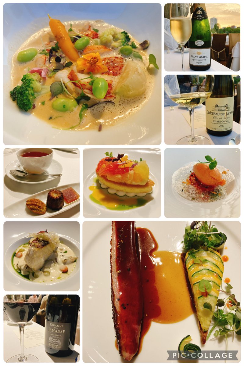 sakekasuwinebot's tweet photo. ジャルダンポールボキューズで週末ディナー
ペアリングワインがバッチリ決まってて美味しかった✨ https://t.co/b7v88tvSVQ