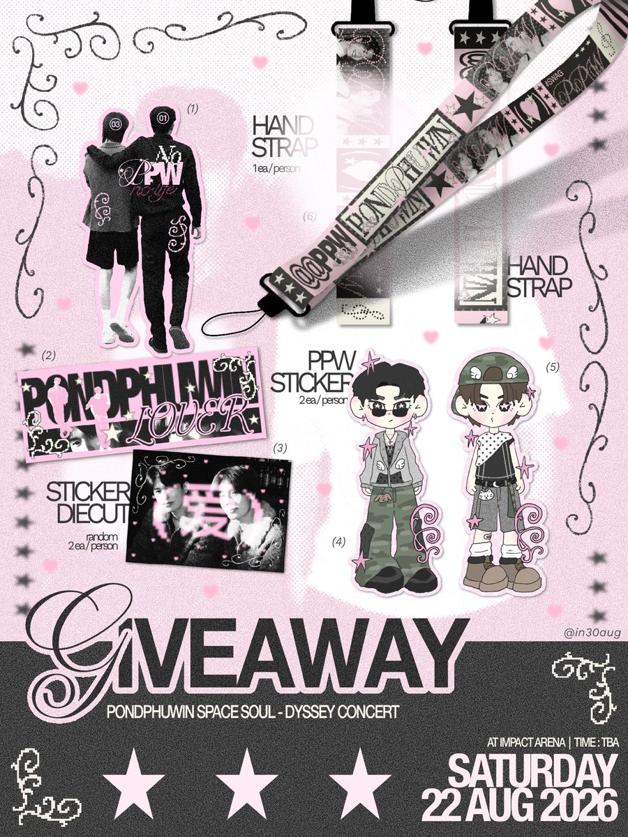 in30aug's tweet photo. pls kindly rt 🪽
𝒢iveaway for ppw concert

25 sets . . . 💌
date : 22 August 
@  impact arena 
time : TBA

 ( Pls, show this tweet )

📂 #PONDPHUWINCONCERT https://t.co/MKtq3C9R0M