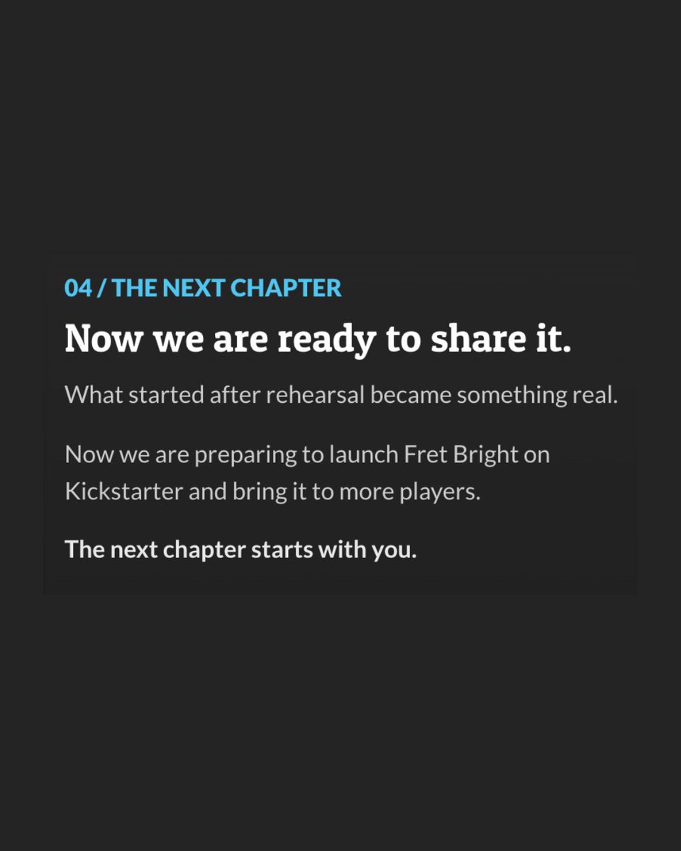 RiffBright's tweet photo. It started with a simple question.
Building it was one challenge. Making it usable was another.
Persistence mattered more than perfection.
Now we're ready to share it.
Sign up to hear when Kickstarter launches.

https://t.co/Y8ImpGnbPg #stagelighting #bands #musicgear #musictech https://t.co/T4rncOZglh