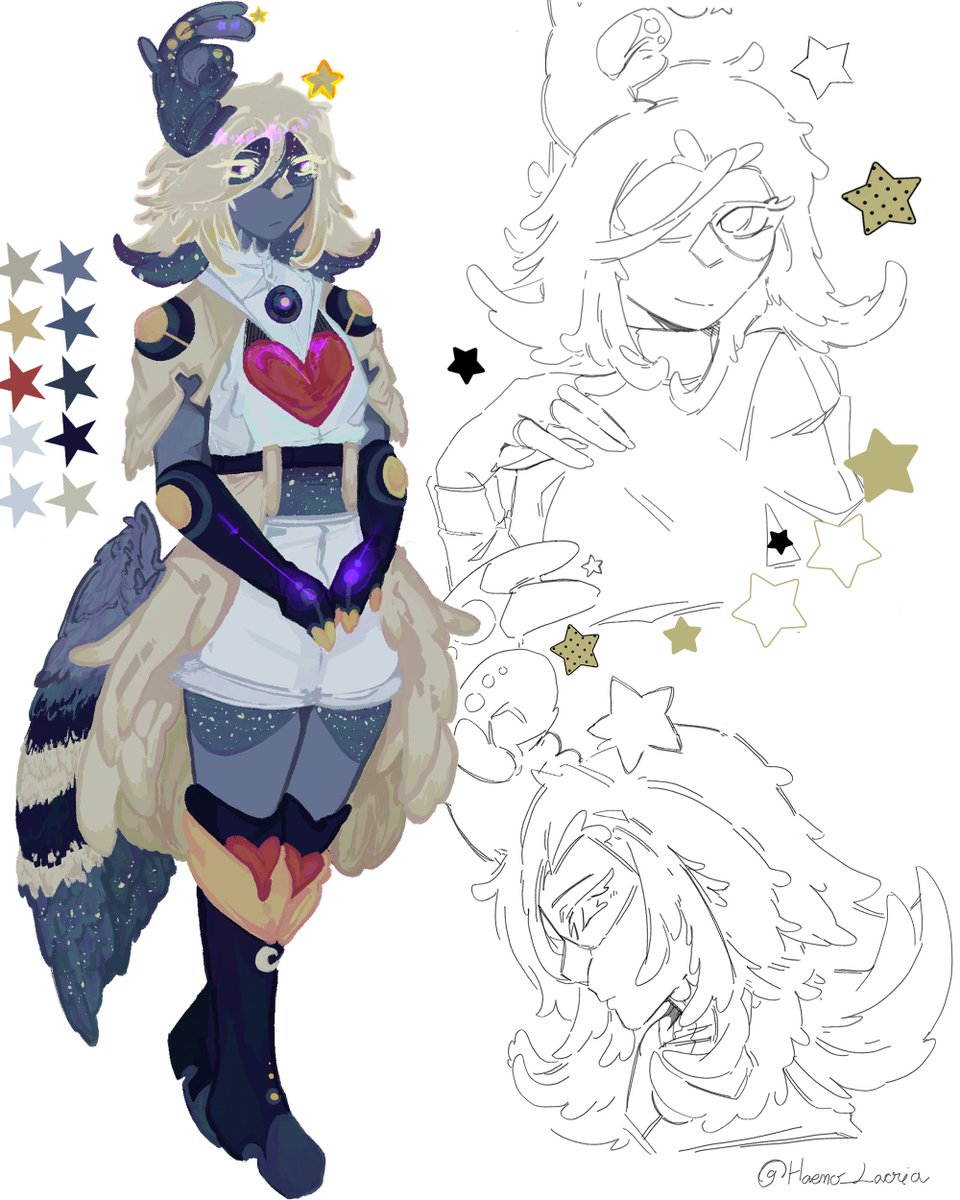Haemo_Lacria's tweet photo. Oc design for a friend! https://t.co/czExN8IVpd