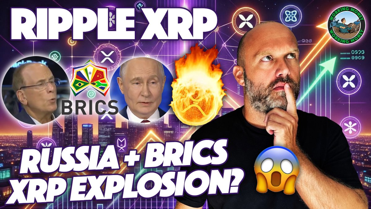WorkingMoneyCH's tweet photo. Putin CONFIRMS DLT payments with BRICS--guys, remember 2018 secret report that demonstrated Russia was testing XRP? 😯 How close is BRICS to using XRP for their inter-organizational trade?
👇🏼 CHECK OUT THE FULL YT VIDEO BELOW https://t.co/oK2balq4MR