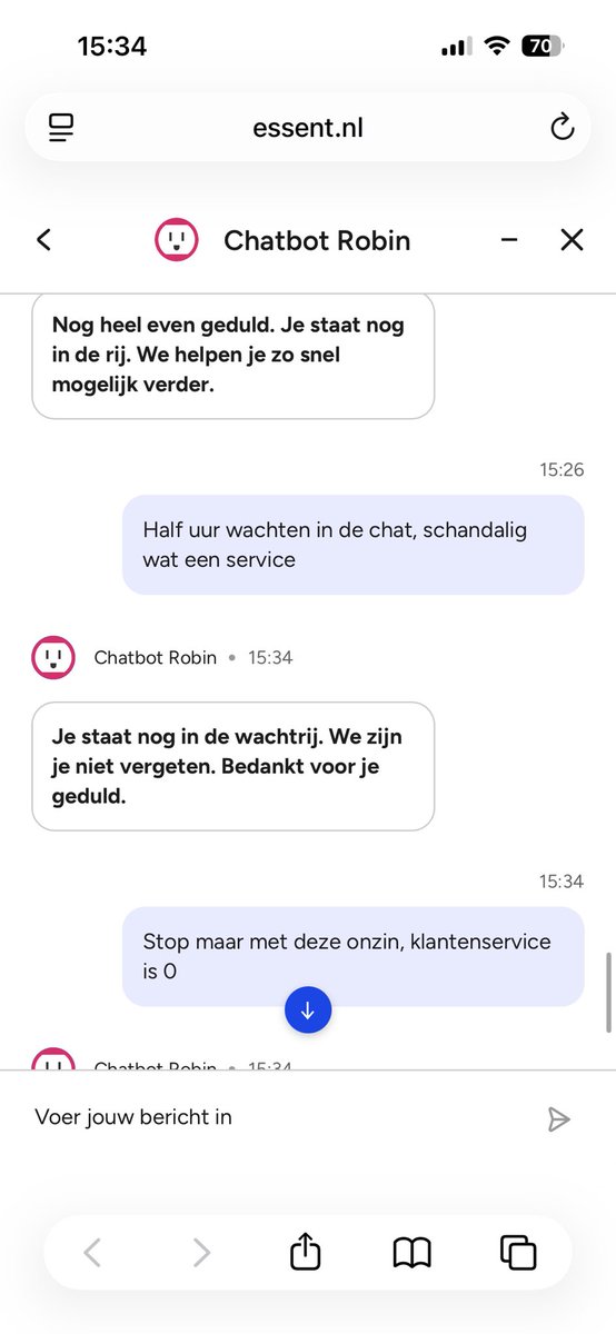 RobMarloes's tweet photo. @EssentNieuws jullie zijn onbereikbaar, waardeloos dit. https://t.co/cyePjscRiS