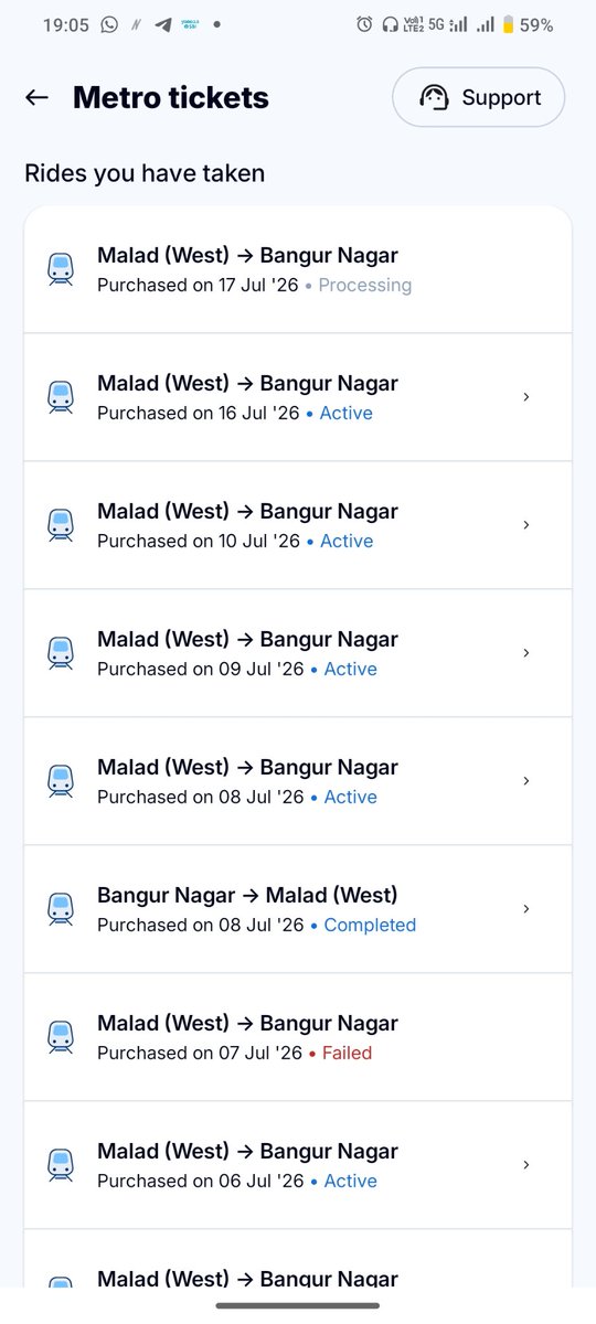 Hello_MFs00's tweet photo. @rapidoapp_ 
My ticket is on hold and it's processing there's no customer support?? https://t.co/bQhCNoYcYa