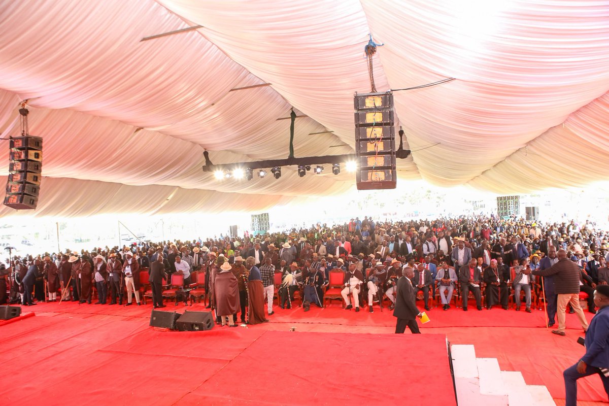 koske_felix's tweet photo. At the installation of Mzee Augustine Kisorio as the National Chairman of the Nandi Kaburwo Council of Elders at the University of Eastern Africa, Baraton, Nandi County. 
I congratulate Mzee Kisorio on his election and installation. https://t.co/on4EBa0QKv