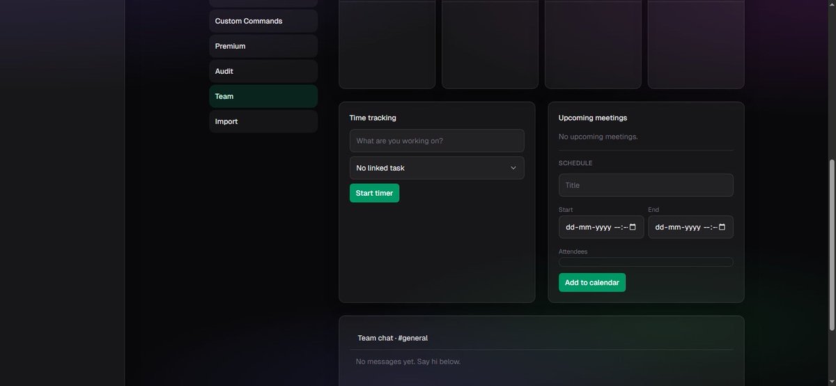 UnityLabs_Tech's tweet photo. Create daily task for your Team/Mods. Manage the workflow of your team, schedule shifts and track the workflow of your team straight from our “Team” section 🧵3/4 https://t.co/b8E7Vq6XtC