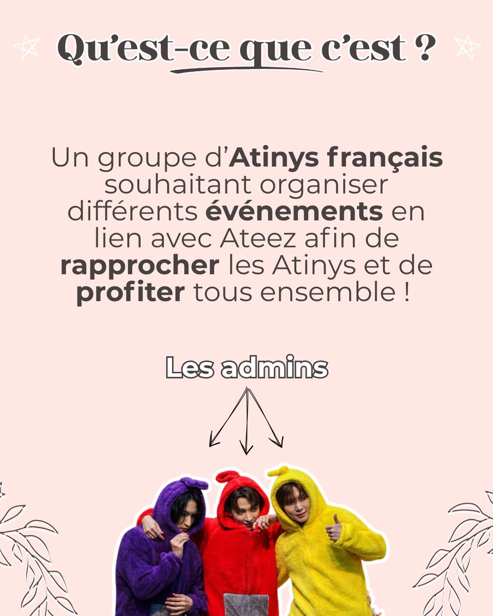 8makes1event's tweet photo. Premier post : les explications de notre projet ✨️

#ateez #ateezfr #atiny #ateezfrance #ateezxatiny https://t.co/s3Ok64MWFG