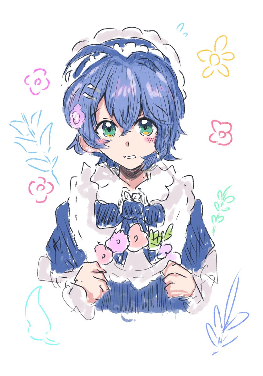 Kumatyan1998Pc's tweet photo. 3.1のビジュ絵のリンちゃんかわいいな…落書き…. https://t.co/Z3xUdbHziU