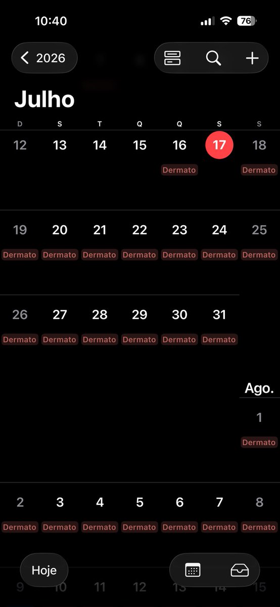 berberoti's tweet photo. ontem eu recebi um lembrete de um dermato que eu teria pra hoje, e eu "? nao tenho dermato" aí hoje recebi DE NOVO um que eu teria pra amanhã e fiquei ??? dai fui ver meu calendário: https://t.co/W5Ct7CzbXB