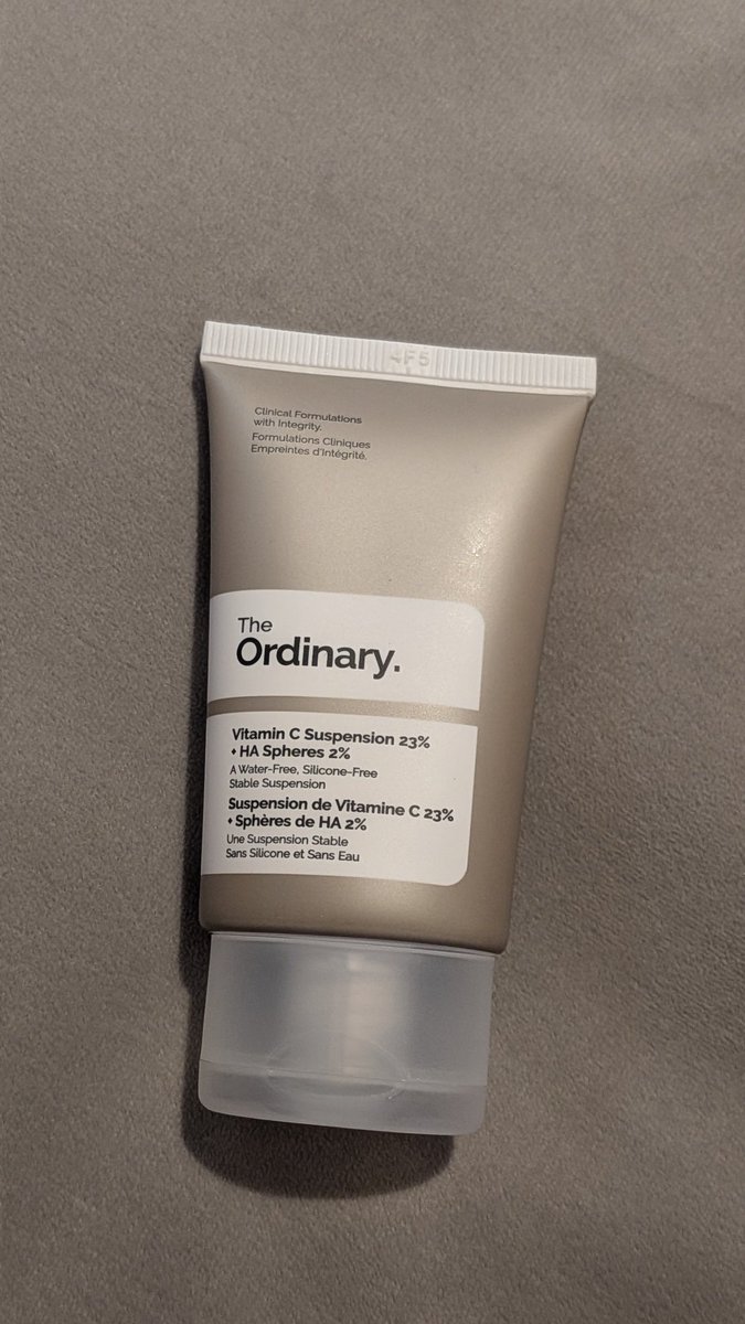 sebasu_cha's tweet photo. The Ordinary Vitamin C Suspension 23% + HA Spheres 2%
くせえ　超くせえしザラザラして痛い
The Ordinaryは濃度を全公開してるかつマーケに頼らない販売方法ということで買ってみた https://t.co/KowVUEAMaq