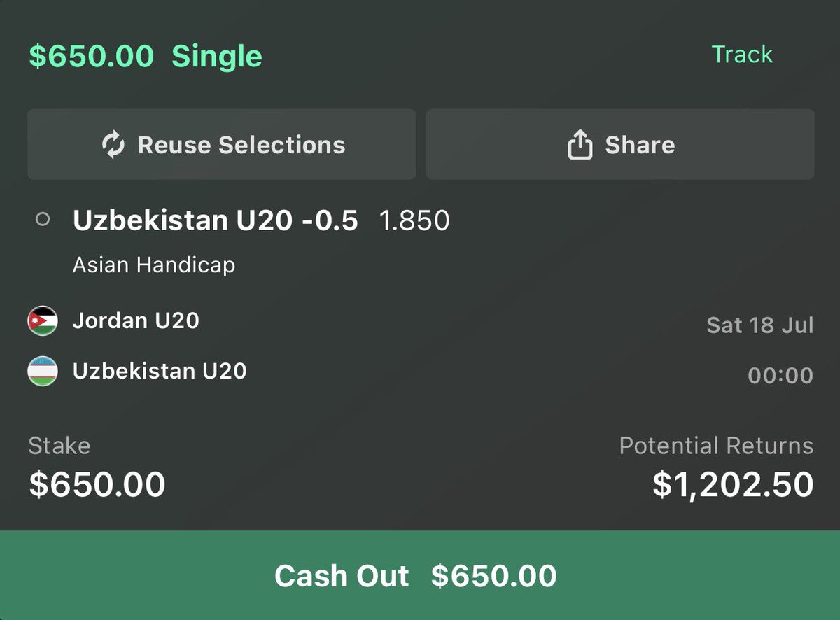 salvatoremtrno's tweet photo. Jordan U20 v Uzbekistan U20
Friendly Match

Bet: Uzbekistan U20 -0.5 Handicap
Odds: 1.850 https://t.co/RiZLDHZZI3