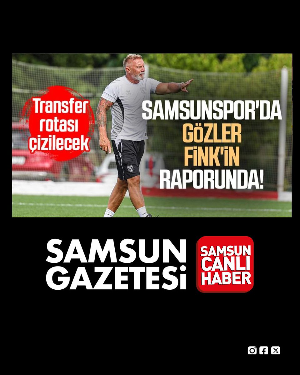 Samsungazetesi's tweet photo. 🔴⚪ Samsunspor'da gözler Thorsten Fink'te! Transfer rotası bu raporla belirlenecek
📰 Detaylar:
https://t.co/U3GlGk4TDo
#Samsunspor #ThorstenFink #YükselYıldırım #Transfer #SüperLig #Futbol #SamsunHaber https://t.co/tDBarTLjMI