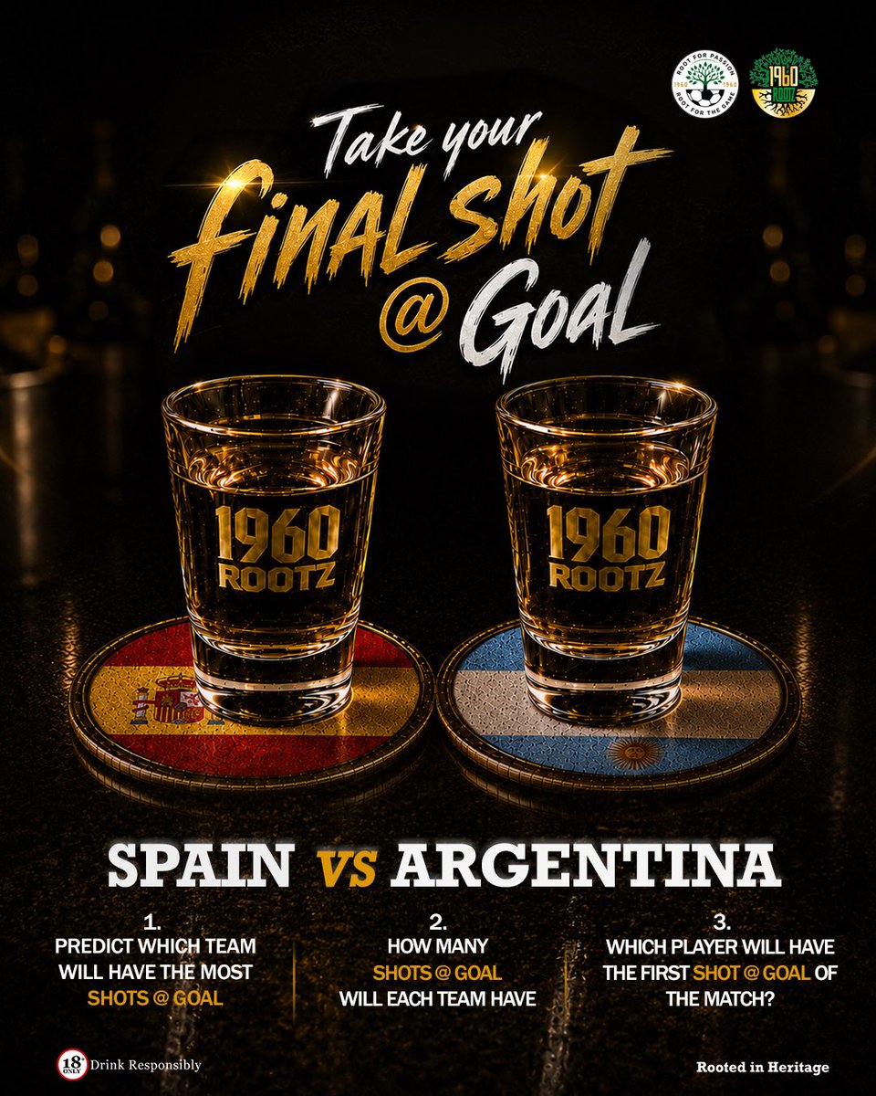 1960_Rootz's tweet photo. The most anticipated battle for the greatest cup is on! These are games of legacy, passion and excitement!!!

Who wins? Take your final shot @ goal in the comments below.

#1960Rootz #TheGameIsInOurRootz #WorldCup https://t.co/u5zmSQl6T3