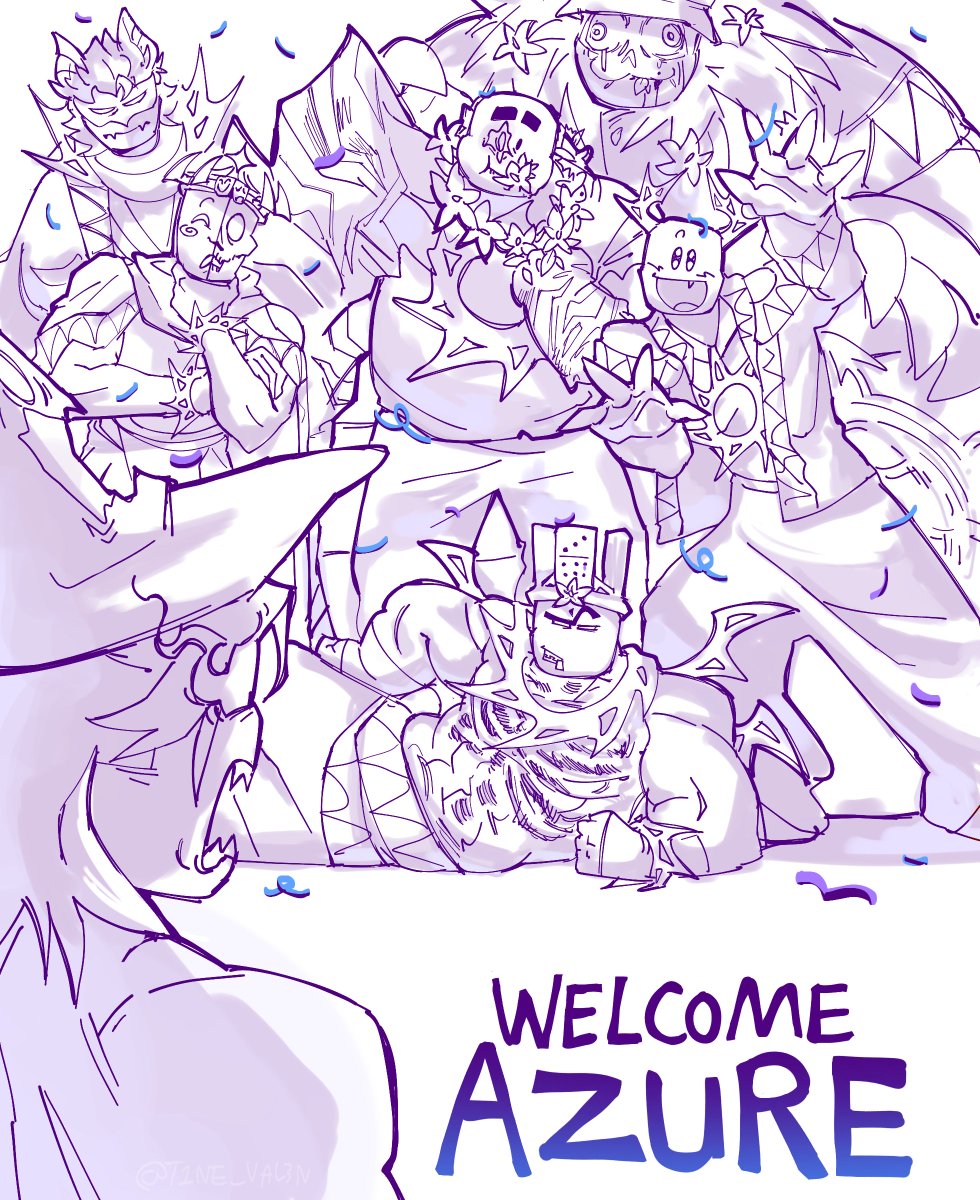 T1NE_VAL3N's tweet photo. AZURE SOON!! The killers welcome him with his FAVORITE THEME🪻🎉
#Forsaken #Azure https://t.co/IWpmYTKBpb