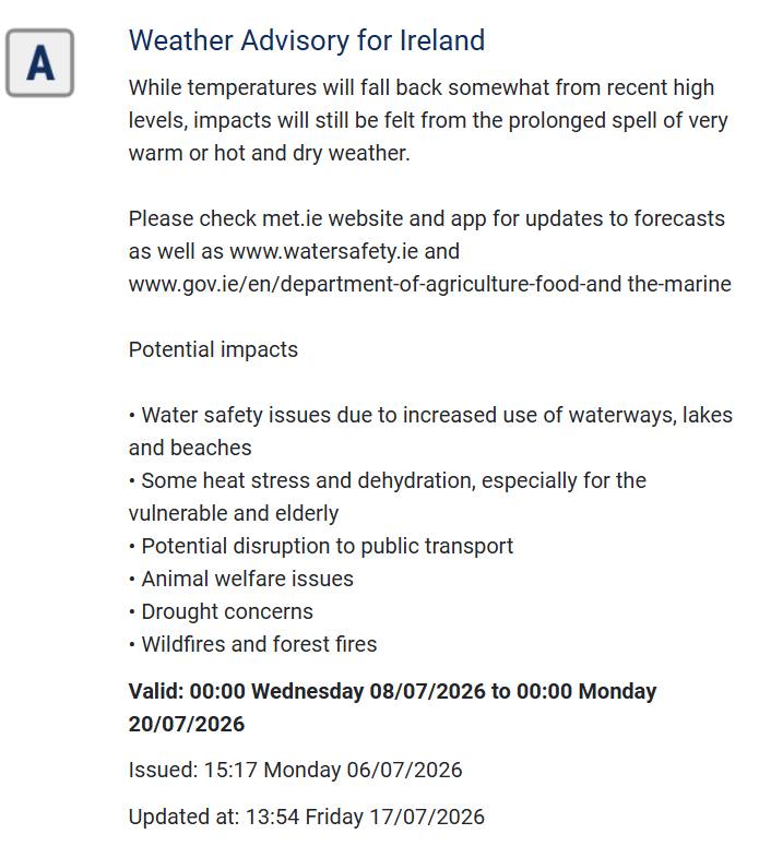 Met Éireann tweet media