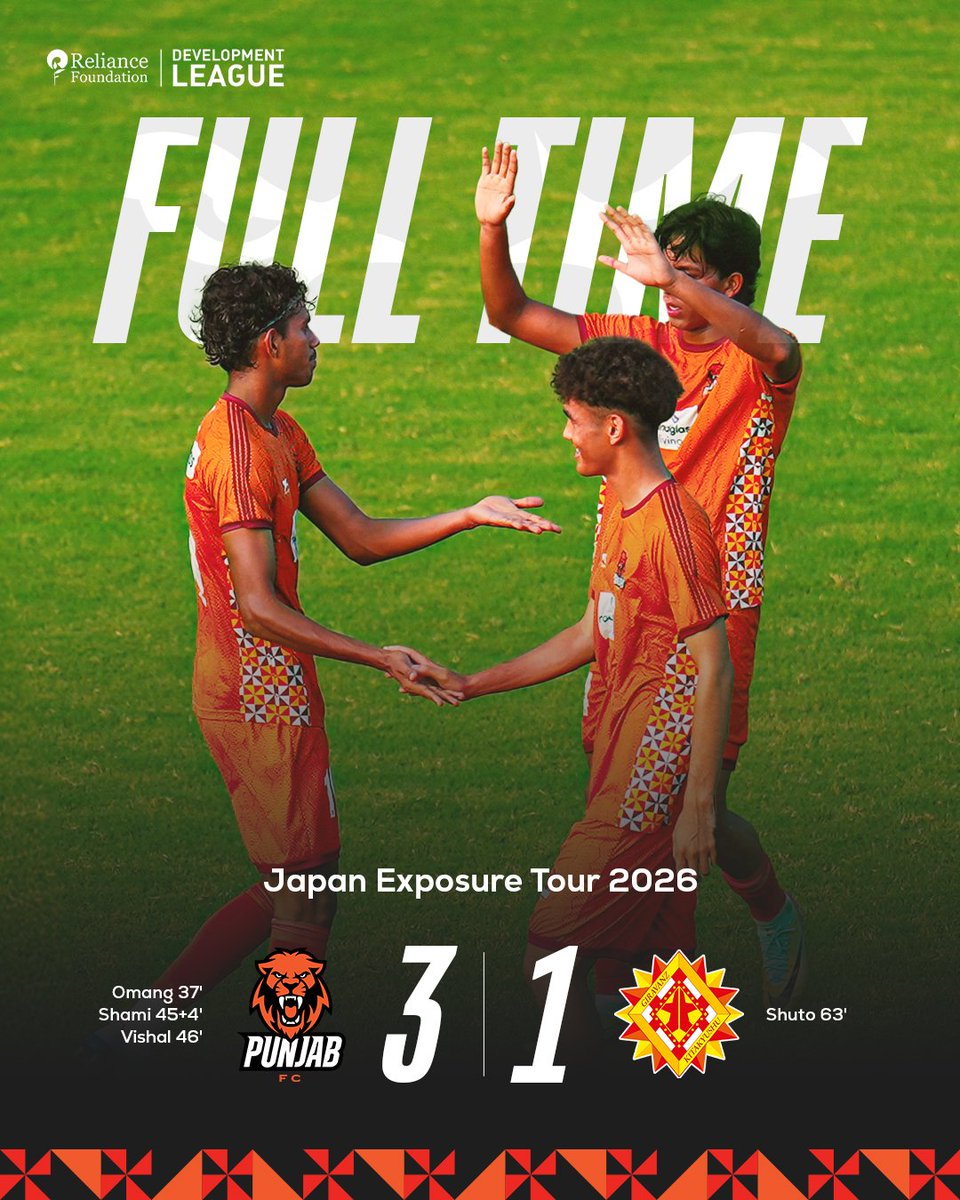 RGPunjabFC's tweet photo. Our Shers are making the nation proud. ๐ฎ๐ณ๐ฆ
Two wins. Two matches. Back-to-back triumphs on foreign soil. ๐ช
#PunjabFC #RFDL #TheShers https://t.co/yWW1xPnvcs