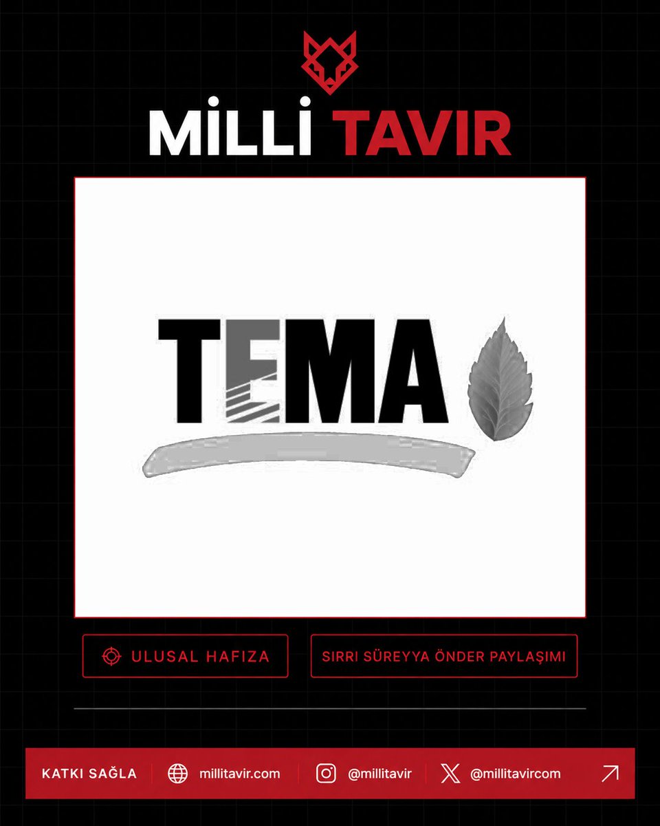millitavircom's tweet photo. TEMA Vakfı, Sırrı Süreyya Önder için yapılan hatıra ormanının yapımına onay verdiği için boykot listemize eklenmiştir. https://t.co/cjPVmPAzli