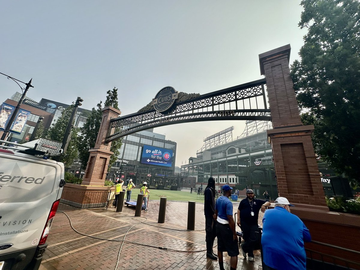 stevesher_7's tweet photo. In case you haven’t seen yet, here’s a first look at the new Champions Gate.  #Cubs https://t.co/WKwvafE8fh