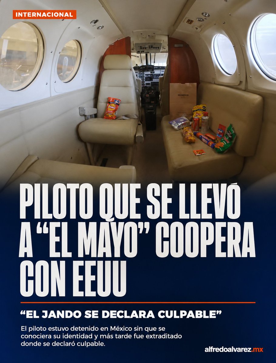 alfredoalvarez1's tweet photo. El piloto se les fue "volando". Uno de los más extraños casos de negligencia en investigaciones federales. 🚨
#ElJando #ElMayo #Piloto #EEUU #FGR https://t.co/KFcqDrMQsz
