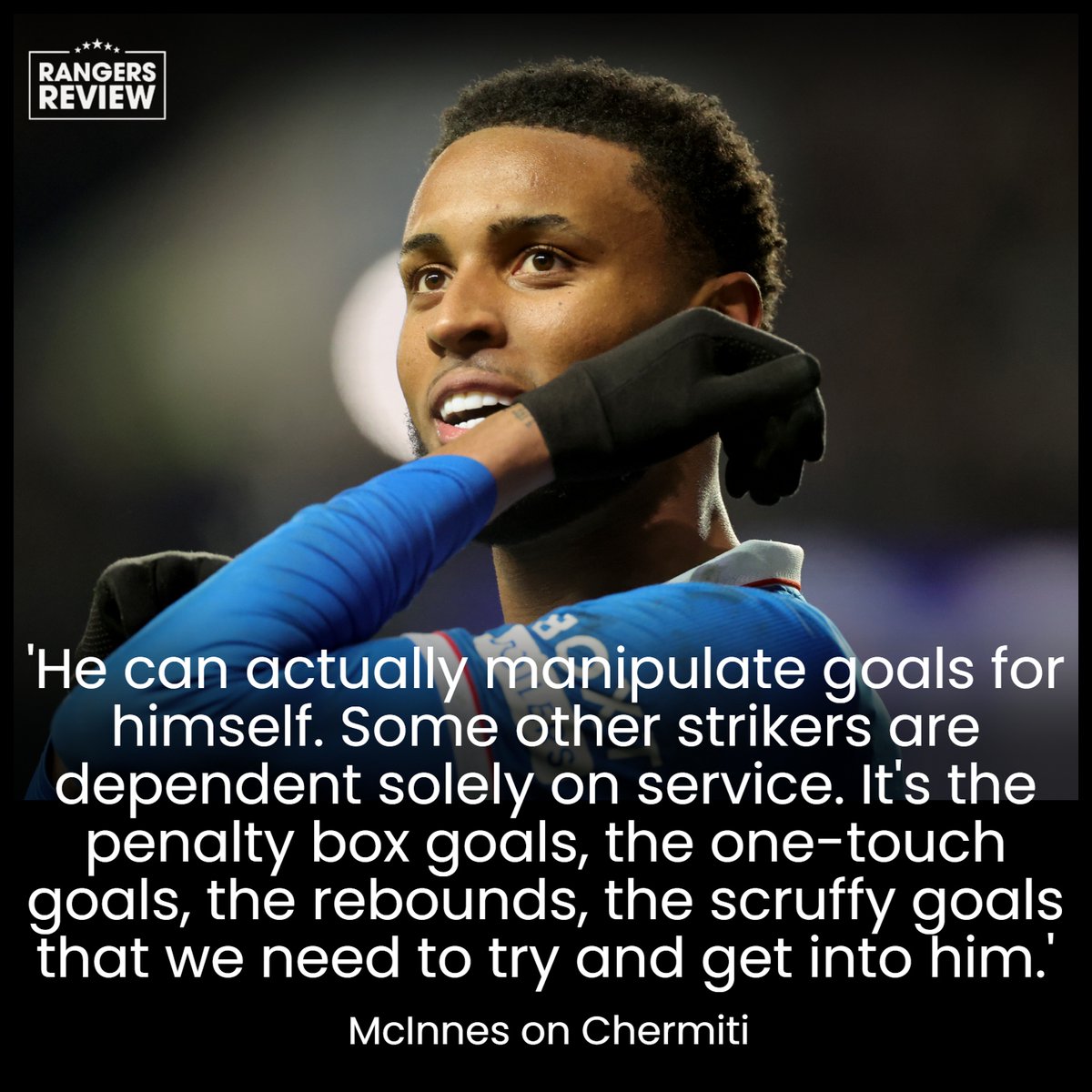 RangersReview55's tweet photo. Derek McInnes thinks there's more to come from Youssef Chermiti this season.

He wants to see more 'scruffy goals' from the No.9 who can score with 'all types of finishes'.

⬇️ @JoshuaBarrieRR 

https://t.co/PJRI0P4Jqo https://t.co/BvzNfYsMa0
