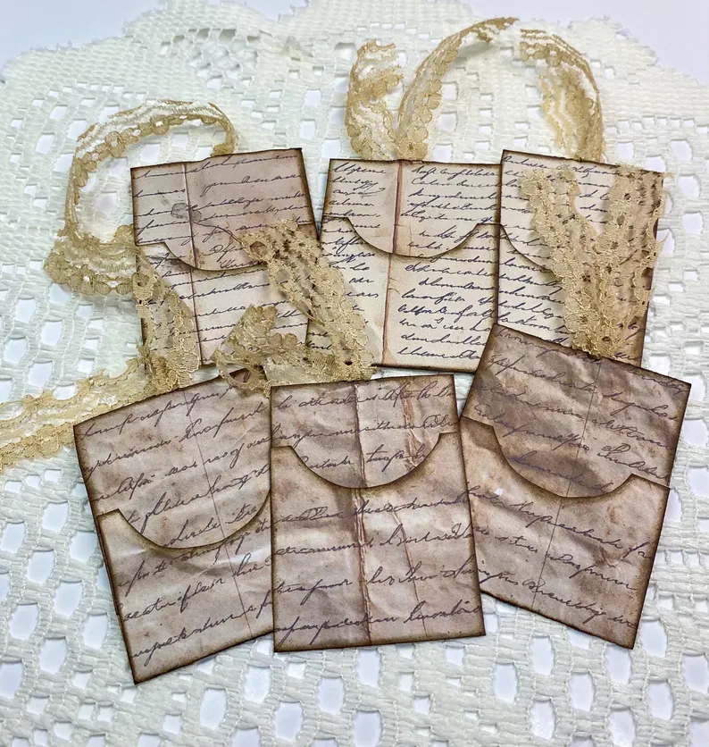 paperbeadboutiq's tweet photo. Handmade Hidden Paperclip Pockets, Scrapbook Ephemera , Journaling Ephemera, Vintage Writing
https://t.co/K77zEdesz8
#handmadeephemera #junkjournalephemera #scrapbookephemera #paperclippockets https://t.co/kQC161MR4w