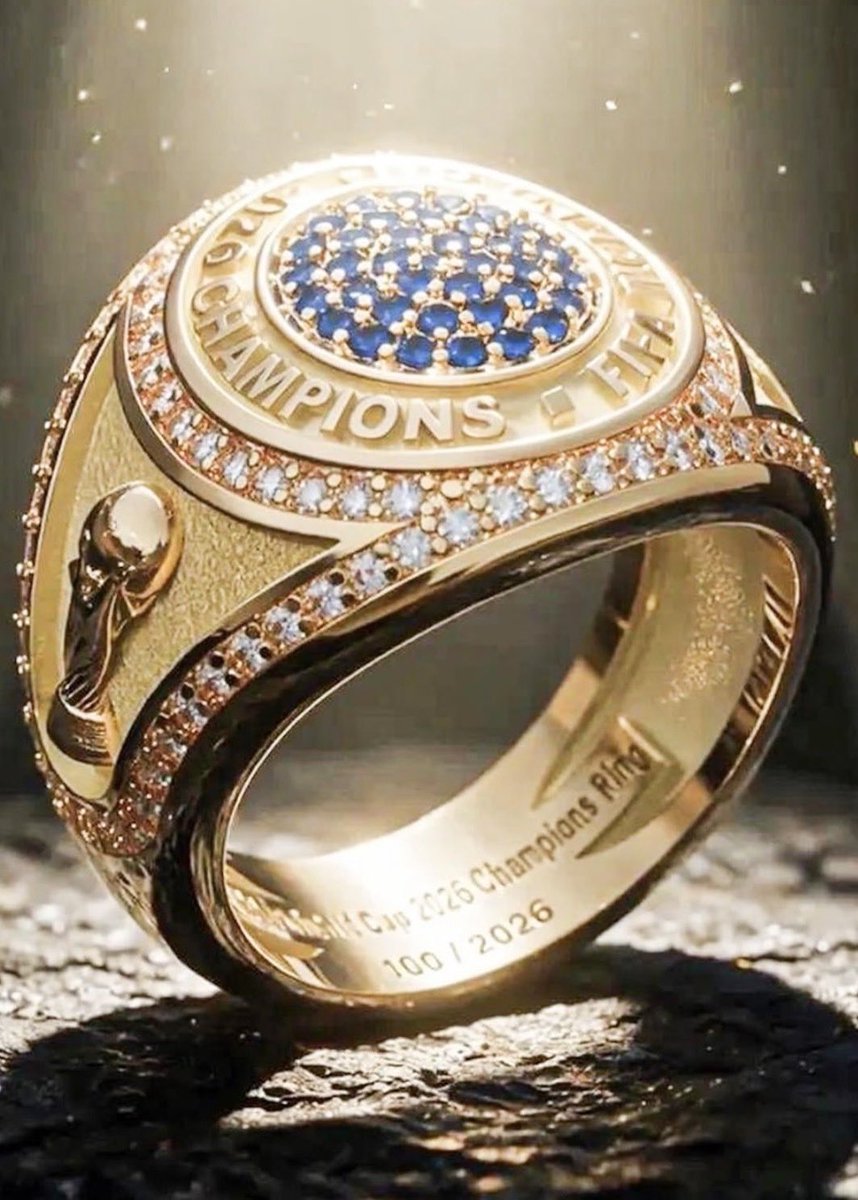 GlobeEyeNews's tweet photo. FIFA officially unveils championship rings for the 2026 FIFA World Cup winners for the first time in history. https://t.co/2Ltws4y9l5