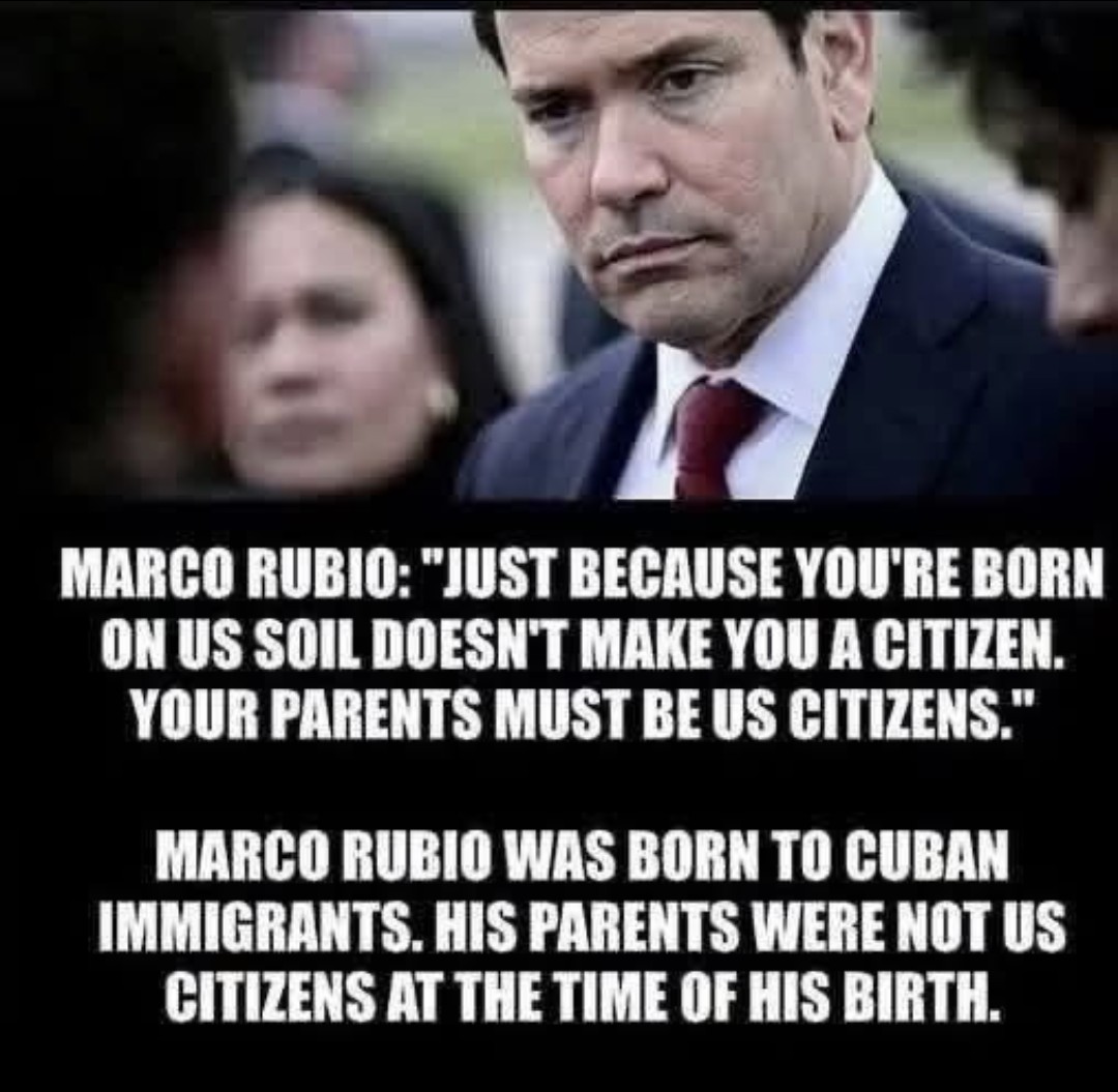 FrankAmari2's tweet photo. @seanhannity Marco's parents weren't citizens when he was born: https://t.co/0ImS4m9nLl